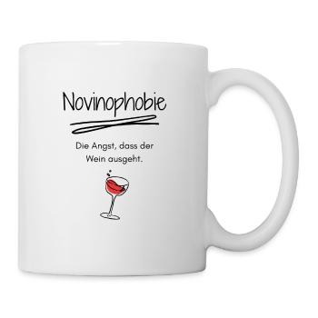 Novinophobie - Weinliebhaber Weinkenner Sommelier - Tasse - Weiß - Rechts