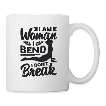 Je suis une femme Je plie Gymnaste Acrobate Contorsionniste - Mug blanc - blanc - Droite