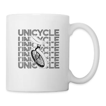 Unicycle Retro Loves Unicycling Bicycle Unicyclist - Mug - white - Right