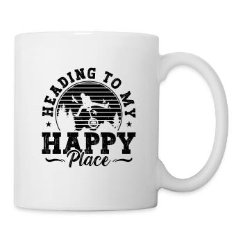 Heading To My Happy Unicycle Unicycling Unicyclist - Mug - white - Right