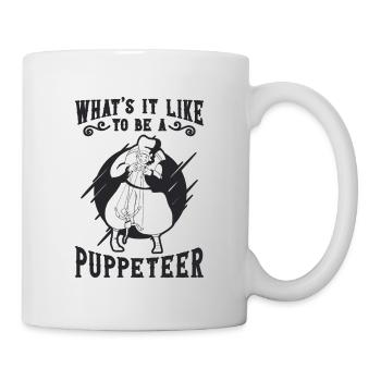 Qu’est-ce que c’est que d’être un marionnettiste marionnettiste - Mug blanc - blanc - Droite