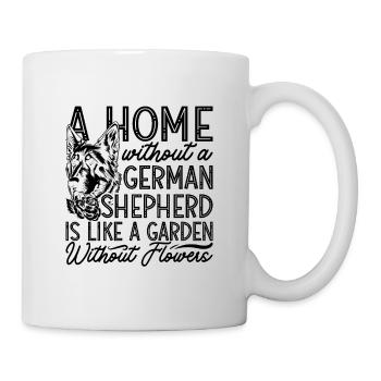 A Home Without A Canine German Shepherd Lover - Mug - white - Right
