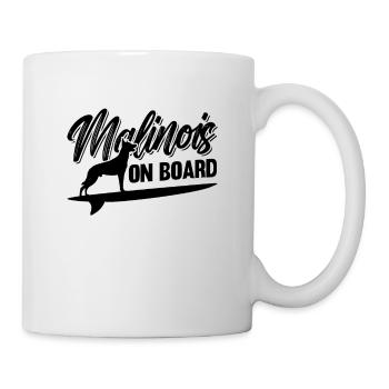 Malinois On Board Belgian Shepherd Malinois Lover - Mug - white - Right