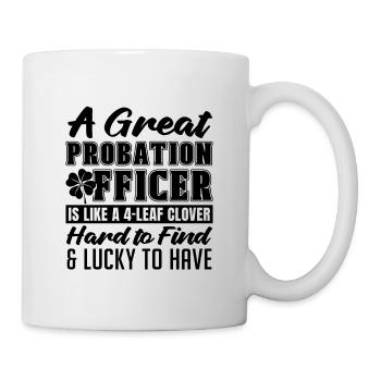 Un excellent agent de probation est un agent correctionnel - Mug blanc - blanc - Droite