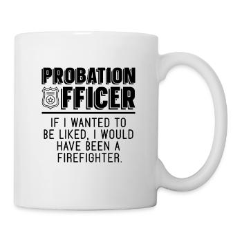 Agent de probation si je voulais être gardien de prison - Mug blanc - blanc - Droite