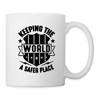 Keeping The World Thin Silver Corrections Officers - Tasse - Weiß - Rechts