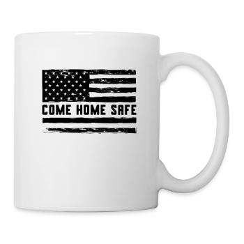 Come Home Safe Police Officer Corrections Officers - Tasse - Weiß - Rechts
