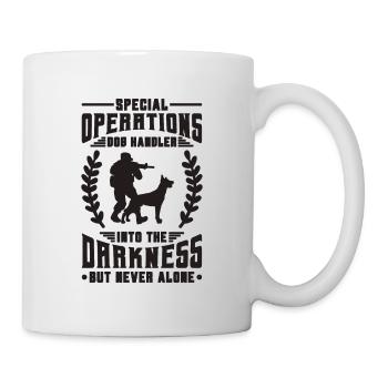 Special Operations Dog Working Dog Malinois Lover - Mug - white - Right