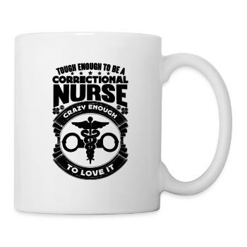 Tough Enough To Be Thin Silver Correctional Nurses - Mug - white - Right