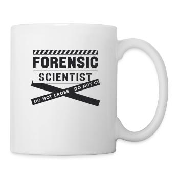 Forensic Scientist Do Not Cross Loves Crime Scene - Mug - white - Right
