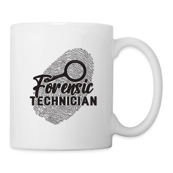 Forensic Technician Fingerprint Forensic Scientist - Mug - white - Right