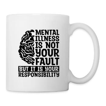 La maladie mentale n’est pas un défenseur de la santé de sensibilisation - Mug blanc - blanc - Droite