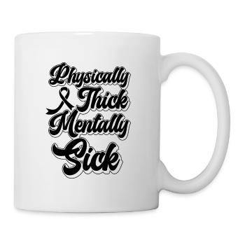 Extrémité physiquement épaisse Le défenseur de la santé de la stigmatisation - Mug blanc - blanc - Droite