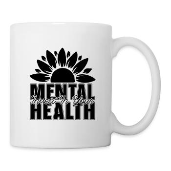 Investissez dans votre défenseur de la santé mentale - Mug blanc - blanc - Droite