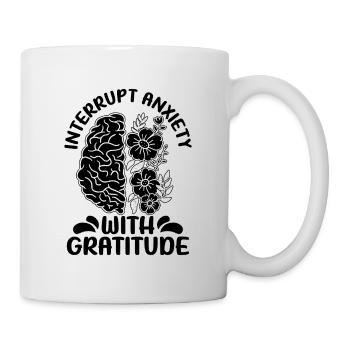 Interrupt Anxiety Awareness Mental Health Advocate - Mug - white - Right