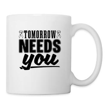 Tomorrow Needs Awareness Mental Health Advocate - Mug - white - Right