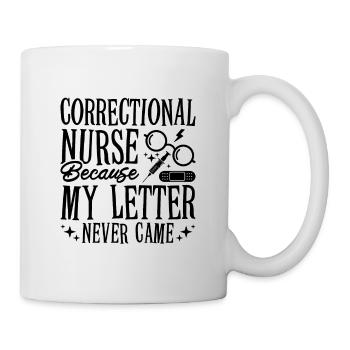 Infirmière correctionnelle parce que ma lettre infirmière de prison - Mug blanc - blanc - Droite