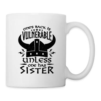 One's Back Is Vulnerable Valknut Mythology Lover - Mug - white - Right