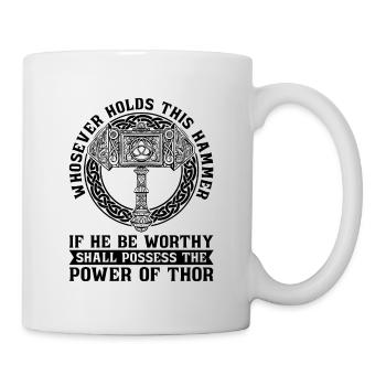 Whoever Holds This Valknut Norse Mythology Lover - Tasse - Weiß - Rechts