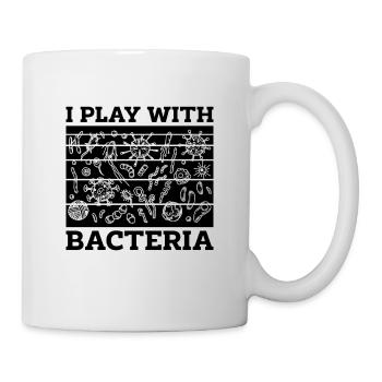 I Play With Bacteria Retro Doctor Microbiologists - Mug - white - Right