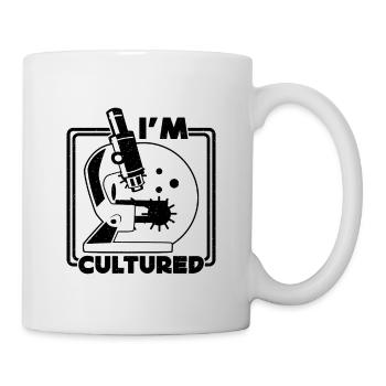 Je suis cultivé Microbiologie Science Microbiologistes - Mug blanc - blanc - Droite