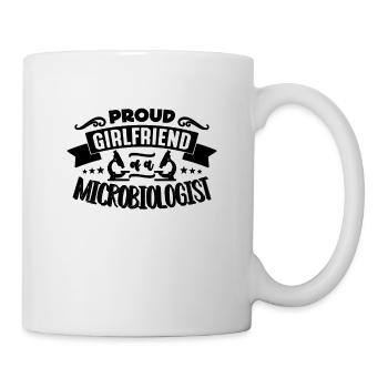 Proud Girlfriend Of A Biologist Microbiologists - Mug - white - Right