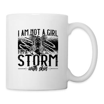 I Am Not A Girl I'm A Storm Viking Woman Valkyries - Mug - white - Right