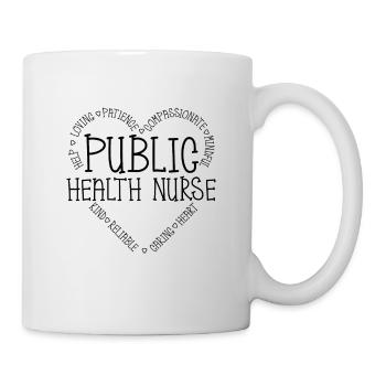 Public Health Nurse Scientist Healthcare Worker - Mug - white - Right