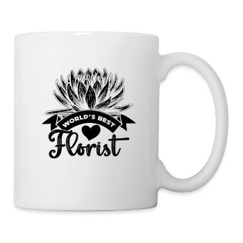 World's Best Florist Bouquet Horticulture Florists - Mug - white - Right