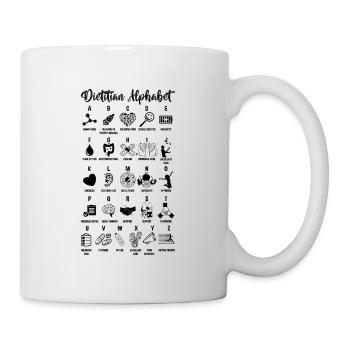 Dietitian Alphabet Loves Nutritionist Dietitians - Mug - white - Right