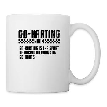 Go-Karting Noun Kart Racing Racetrack Kart Racer - Mug blanc - blanc - Droite
