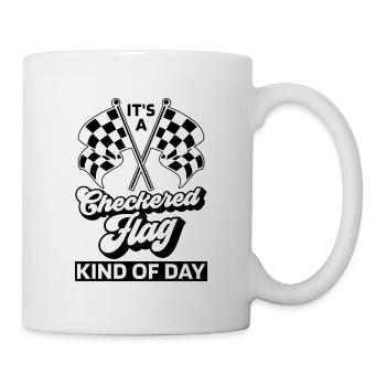 It's A Checkered Flag Kind Of Racetrack Kart Racer - Mug - white - Right