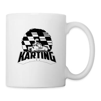 Karting Racetrack Car Racing Motorsport Kart Racer - Mug - white - Right