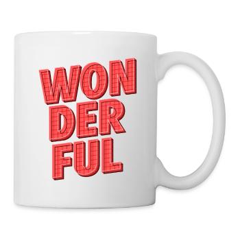 Wonderful | Radiate with positive energy - Mug - white - Right