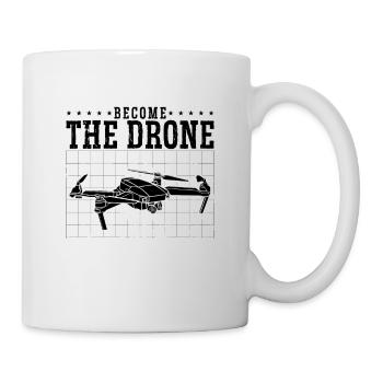 Become The Drone Quadcopter Fpv Race Drone Racer - Tasse - Weiß - Rechts
