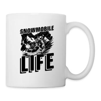 Snowmobile Life Snowmobile Riding Snowmobile Racer - Tasse - Weiß - Rechts