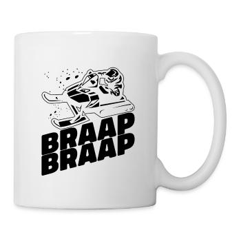 Braap Braap Snowmobile Riding Snowmobile Racer - Tasse - Weiß - Rechts