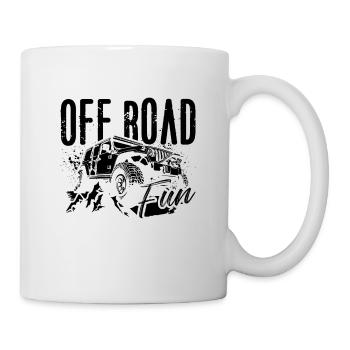 Off Road Fun Motocross Race Truck Off-Road Racer - Tasse - Weiß - Rechts