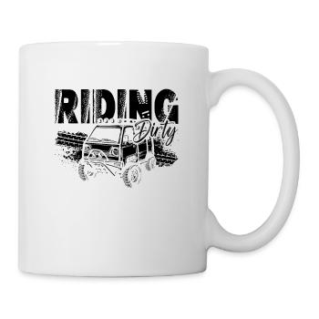 Riding Dirty Off-Road Race Roadtrip Off-Road Racer - Tasse - Weiß - Rechts