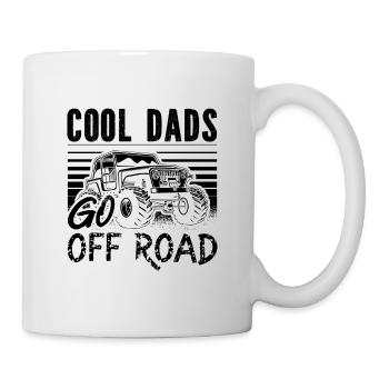 Cool Dads Go Off Road Motocross Off-Road Racer - Tasse - Weiß - Rechts