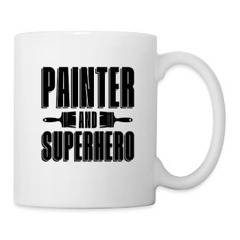 Painter And Superhero Craftsmanship Paint Painters - Mug - white - Right