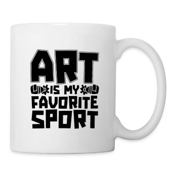 Art Is My Favorite Sport Craftsmanship Painters - Mug - white - Right