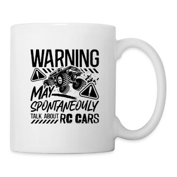 Warning May Spontaneously Model Maker RC Racer - Mug - white - Right