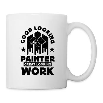 Beau peintre Pinceau Artisans Peintre - Mug blanc - blanc - Droite