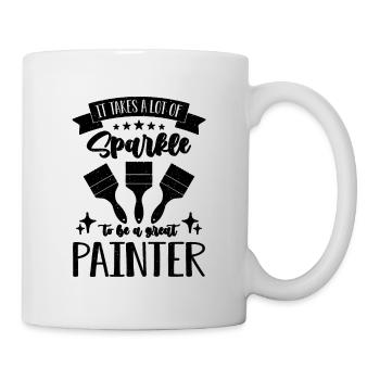 Il faut beaucoup de peintres artisanaux étincelants - Mug blanc - blanc - Droite