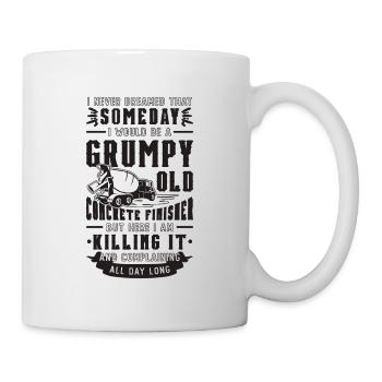 Je n’ai jamais rêvé qui aime Mason Concrete Finisher - Mug blanc - blanc - Droite