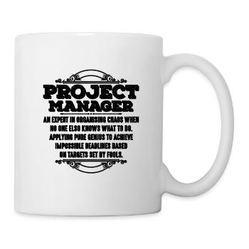 Chef de projet Un expert en chef d’équipe de projet - Mug blanc - blanc - Droite