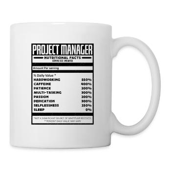 Project Manager Nutrition Team Leader Management - Mug - white - Right