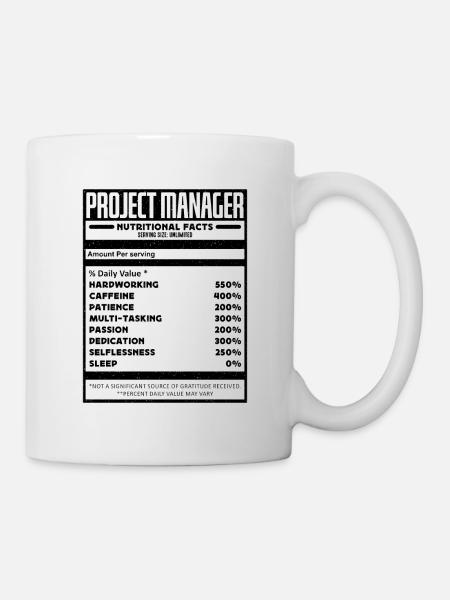 Chef de projet Nutrition Chef d’équipe Management - Mug blanc - blanc