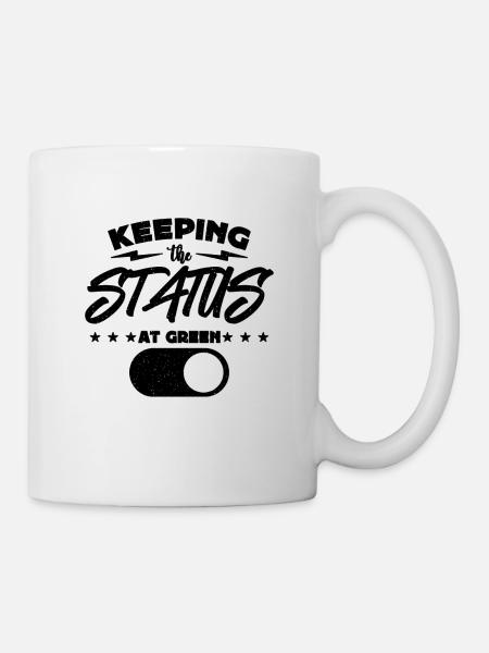Keeping The Status At Team Leader Project Manager - Tasse - Weiß